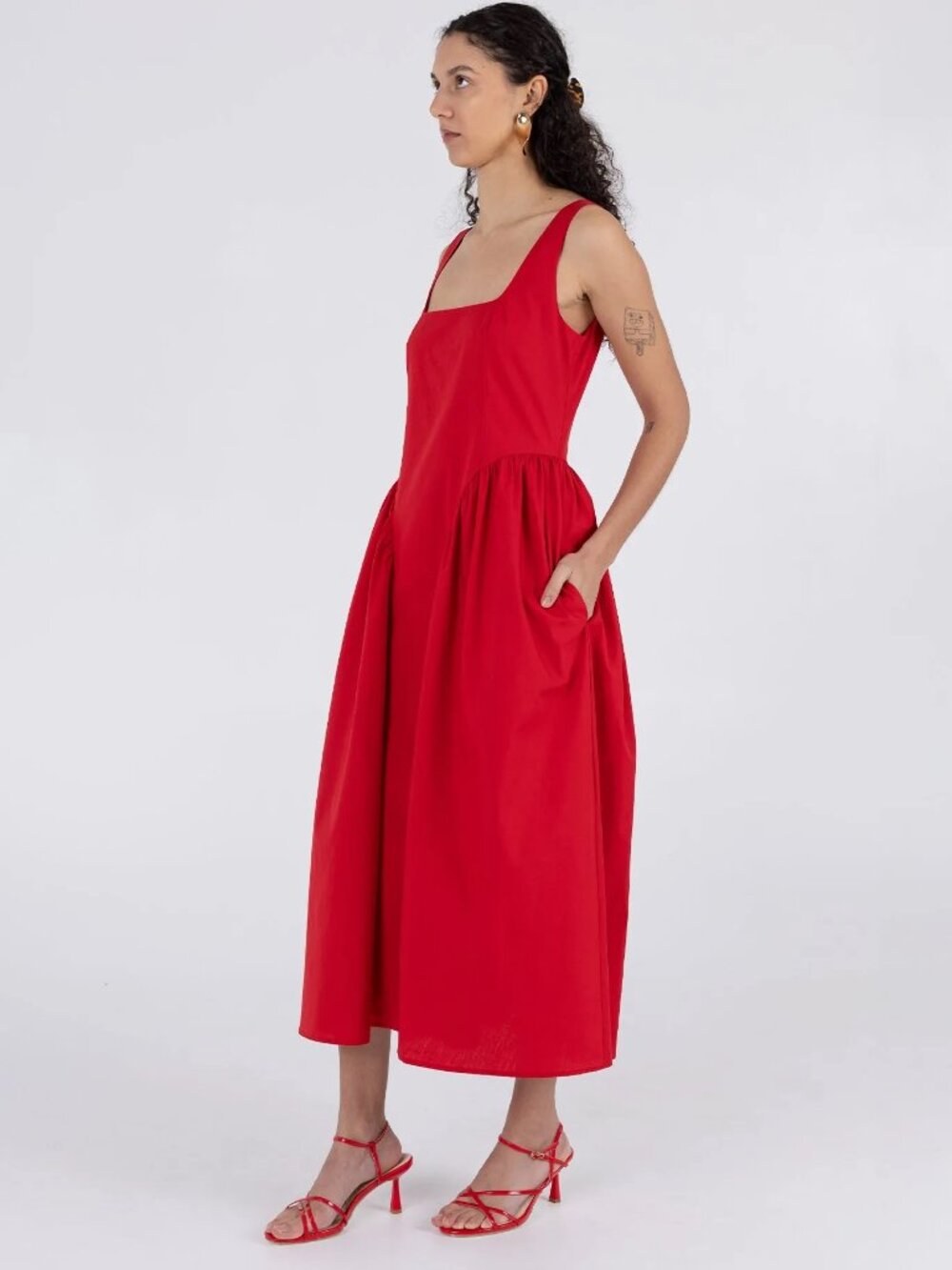 NWT WRAY Vanessa Dress in Scarlet - Picture 4 of 4